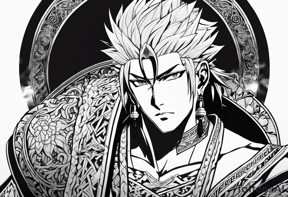 gilgamesh from fate stay night tattoo idea