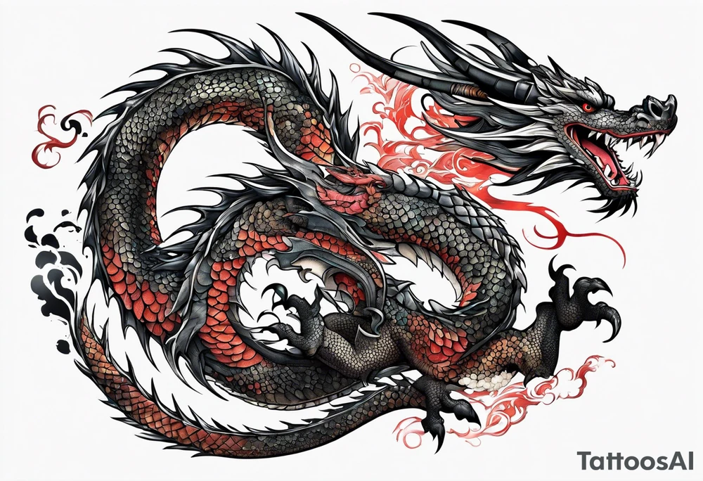 Dragon tattoo idea