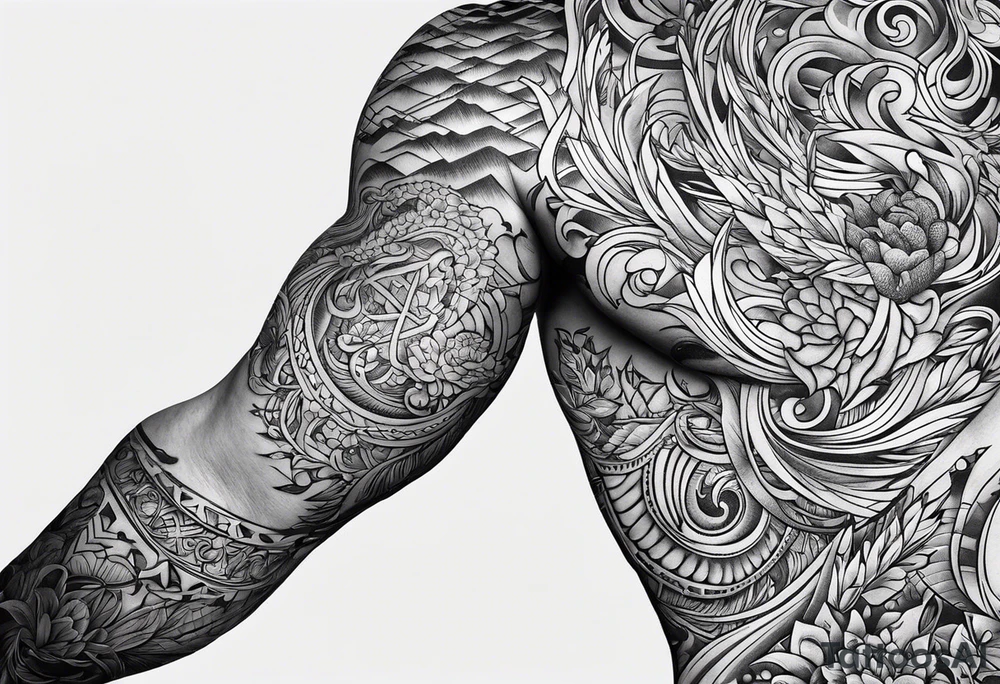 logo-type tattoo word "MRBG" tattoo idea