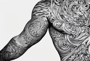 logo-type tattoo word "MRBG" tattoo idea
