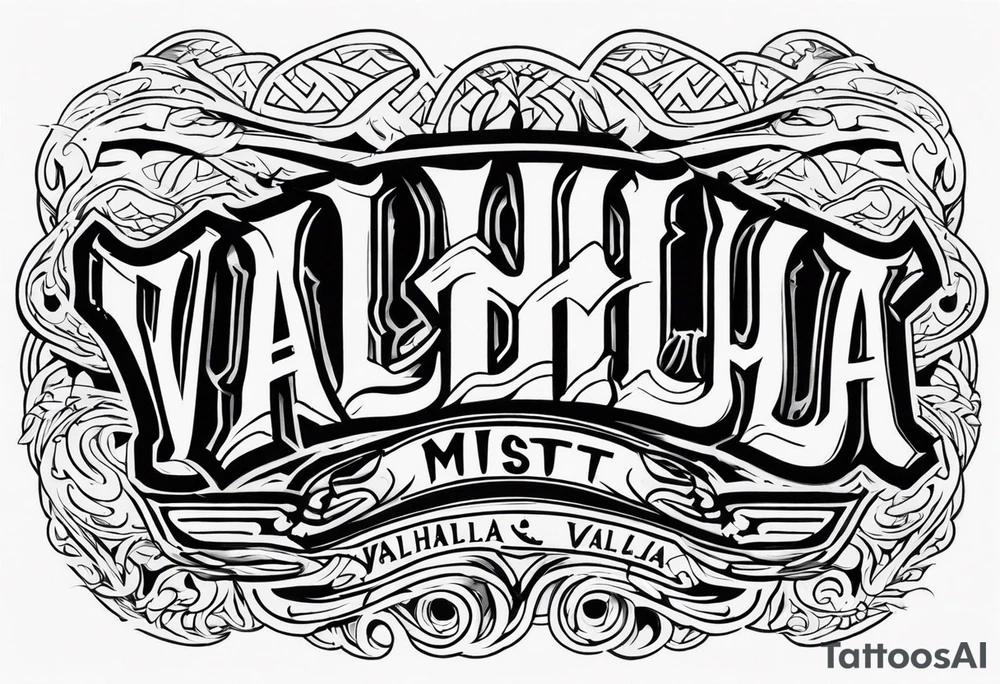 Valhalla mist tattoo idea