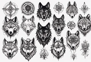wolf dance tattoo idea