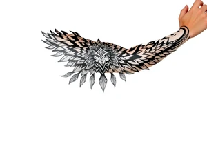shaman and indian style tattoo idea