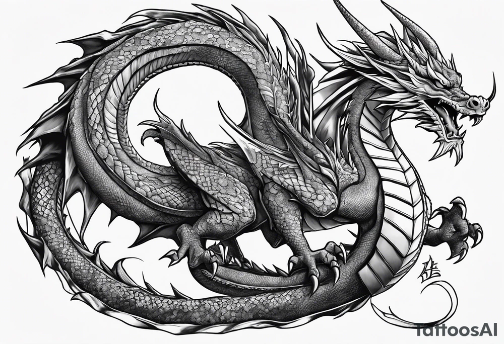 Slifer the sky dragon tattoo idea