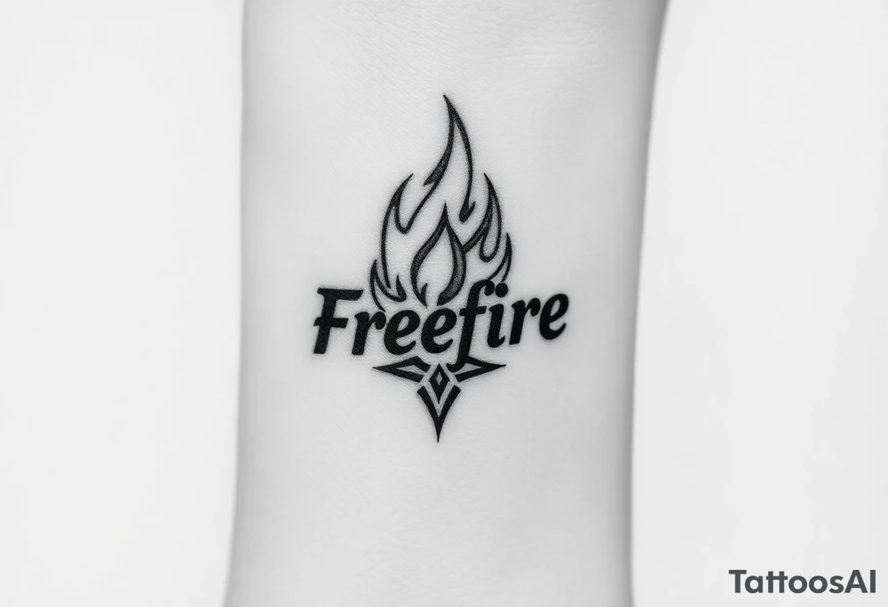 Freefire logo tattoo idea