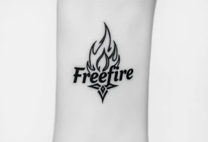 Freefire logo tattoo idea