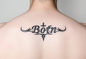 natural born talent written for a logo tattoo idea