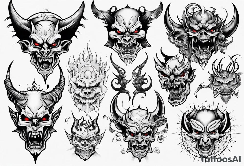 Demon tattoo idea