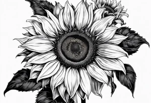 Sunflower for a male tattoo tattoo idea