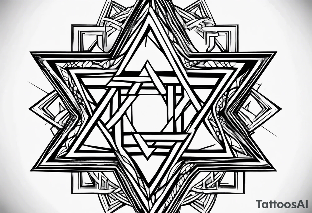 star of David tattoo idea