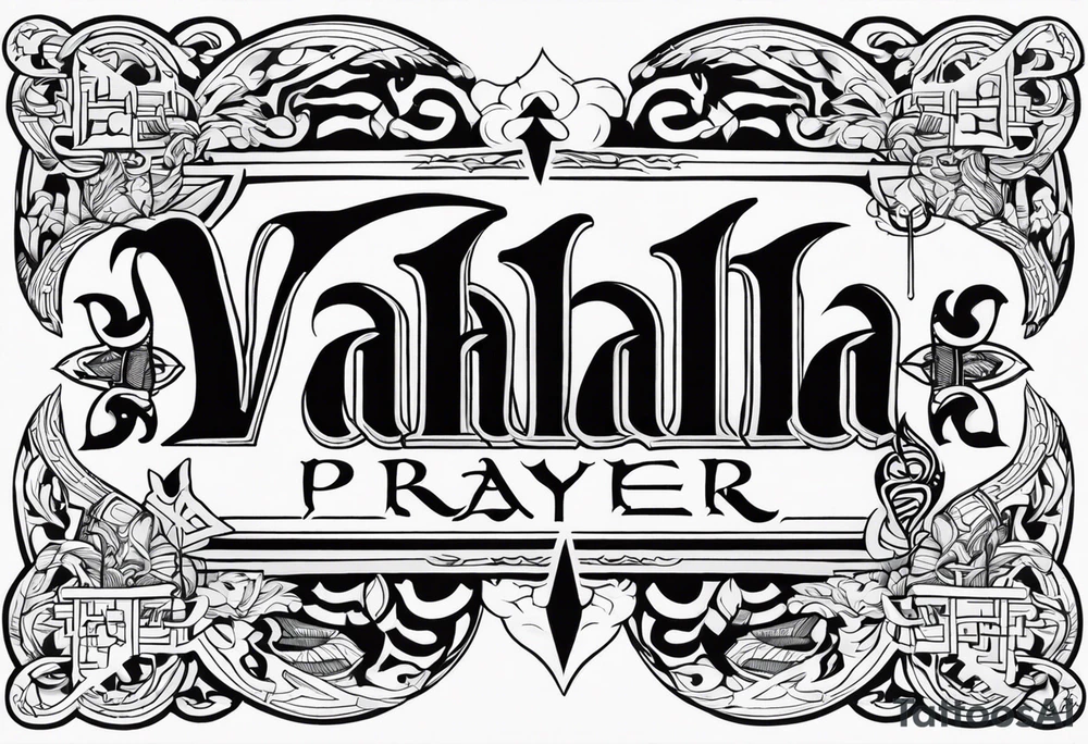 Valhalla prayer tattoo idea