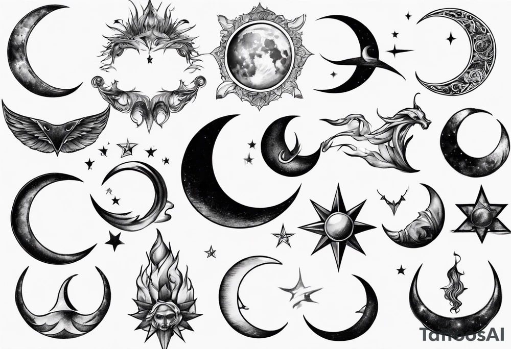 crescent moon with shading masculine tattoo tattoo idea crescent moon with shading masculine tattoo tattoo idea