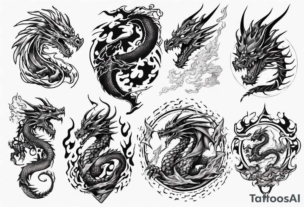 Dragon Fire tattoo idea
