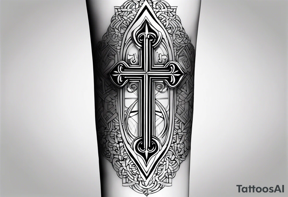 Bracelet with cross make it Coptic tattoo and simple tattoo idea