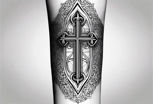 Bracelet with cross make it Coptic tattoo and simple tattoo idea