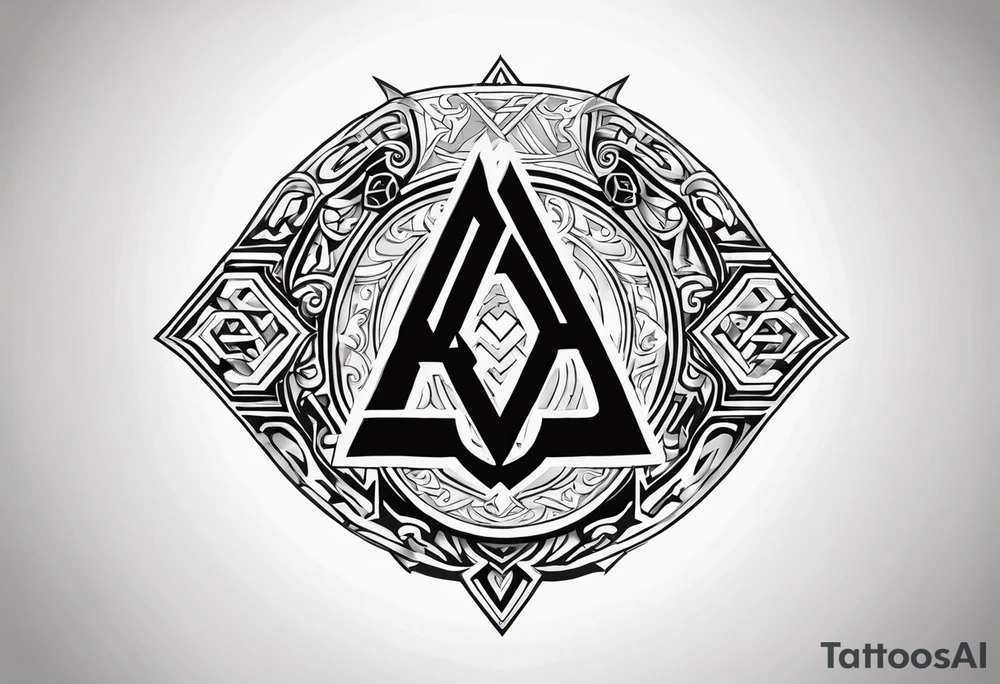 Valhalla shield sword valknut
shield sword tattoo idea