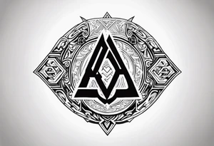 Valhalla  shield sword valknut 

 shield sword tattoo idea