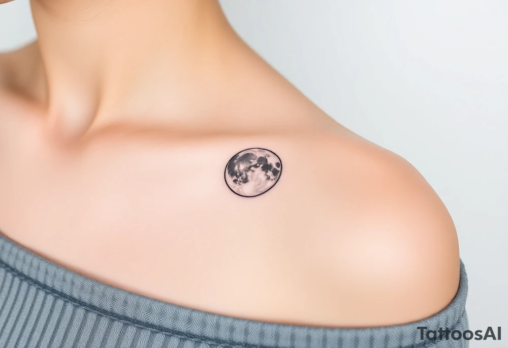 The moon tattoo idea