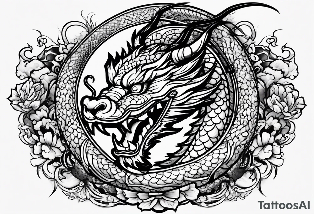 Traditional Chinese Dragon tattoo idea