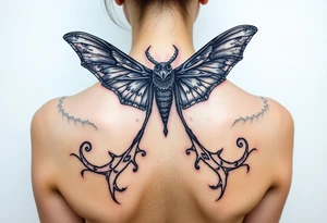 mothman scary motherfucker he flying tattoo idea