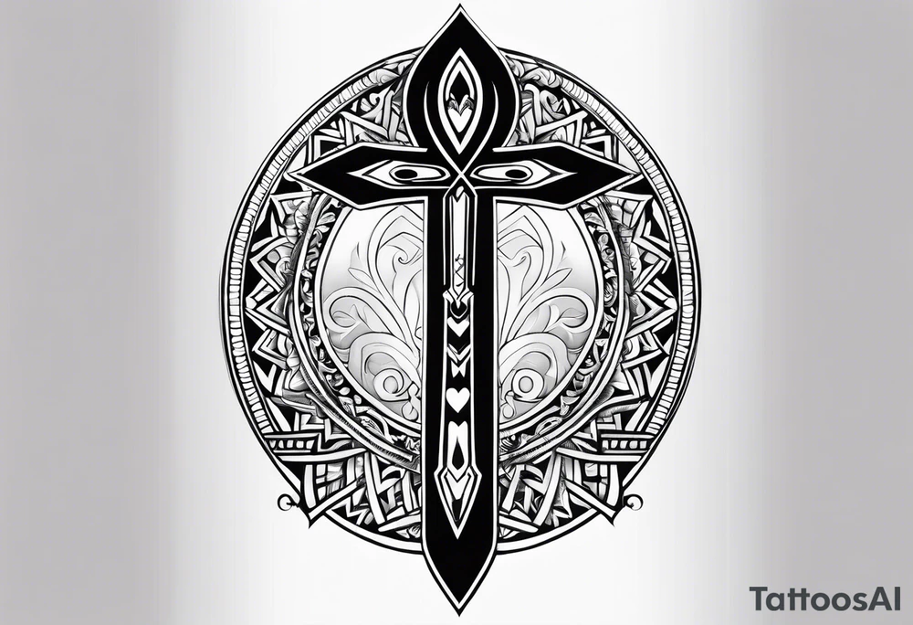 ankh for whole arm tattoo idea