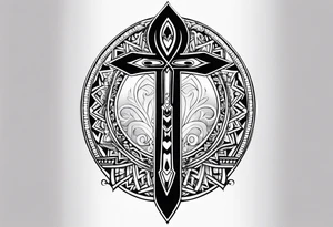 ankh for whole arm tattoo idea