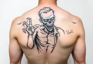 Zombie pinup tattoo idea