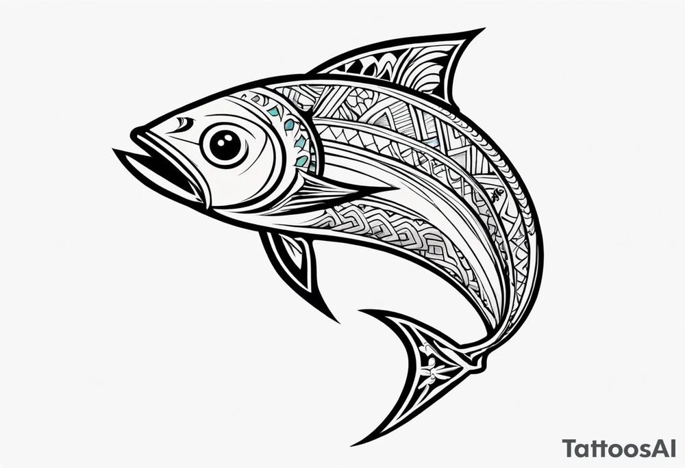 Polynesian fishing hook tattoo tattoo idea
