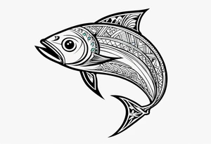 Polynesian fishing hook tattoo tattoo idea