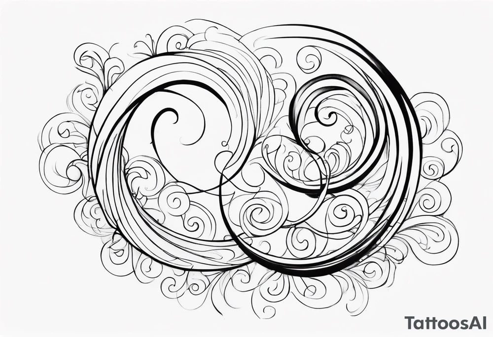 heaven swirl tattoo idea