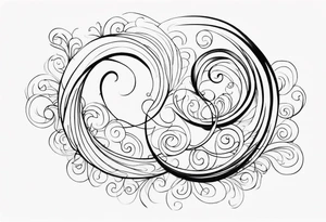 heaven swirl tattoo idea
