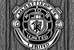 Manchester United, two cats, God, edm, all combined into one art. manchester united crest to be the focal point. Instead of the devil in the crest, add Cross tattoo idea