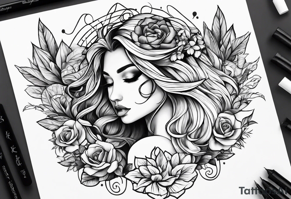 Name Lika and Lera tattoo idea