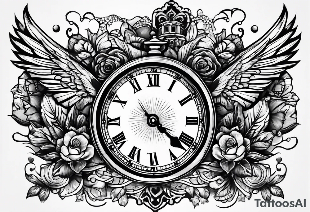 No need to run after the time tattoo idea