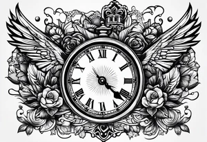 No need to run after the time tattoo idea