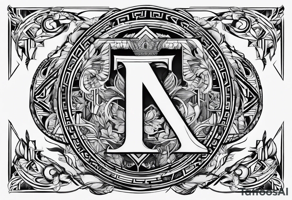 Greek letters  minimalistic tattoo idea