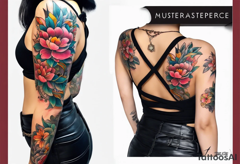 Amuleto con flor tattoo idea