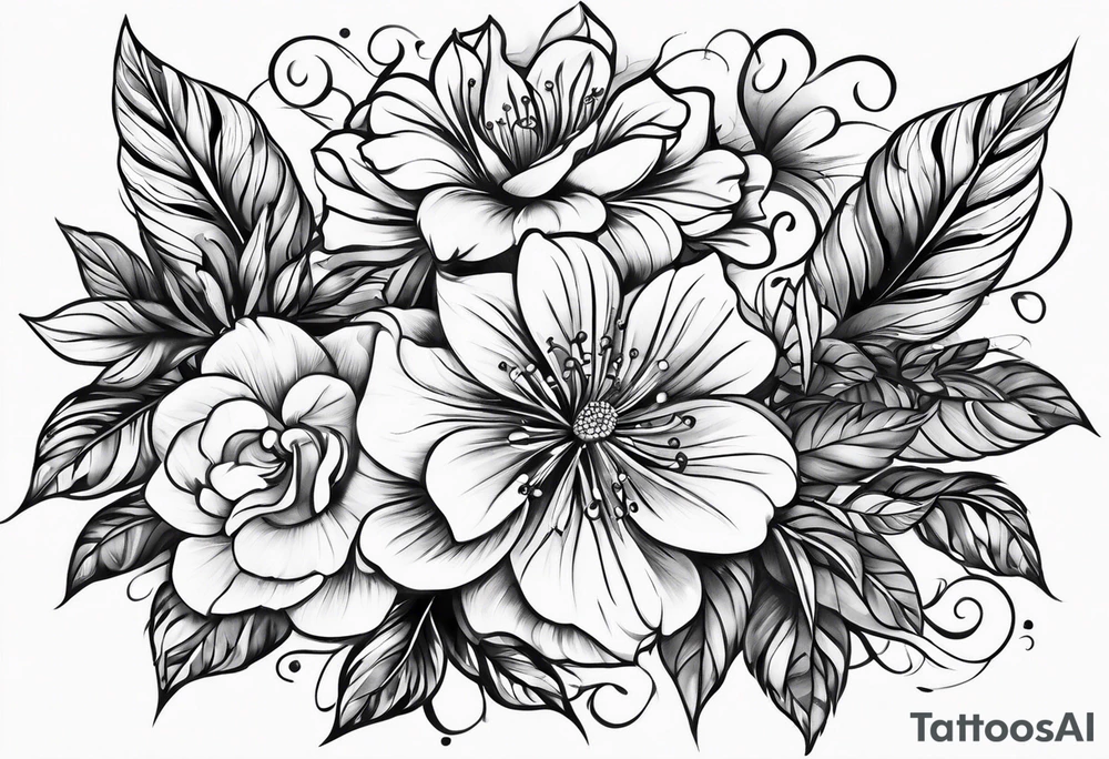 Merrissa, Kaylee, Bryce, Caitlynn tattoo idea
