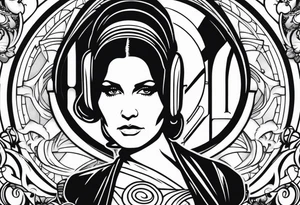 Star wars Leia leadership  no face tattoo idea