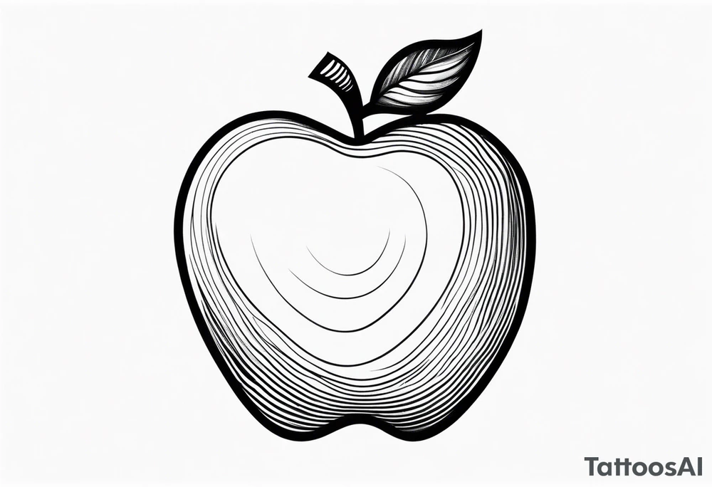 Apple, “Apple of my eye”, dad tattoo idea