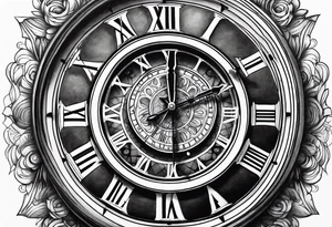 Clock tattoo idea