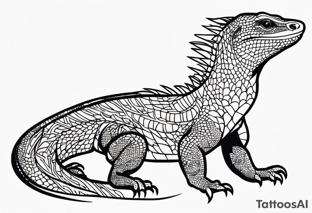 Goanna tattoo idea