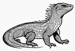 Goanna tattoo idea