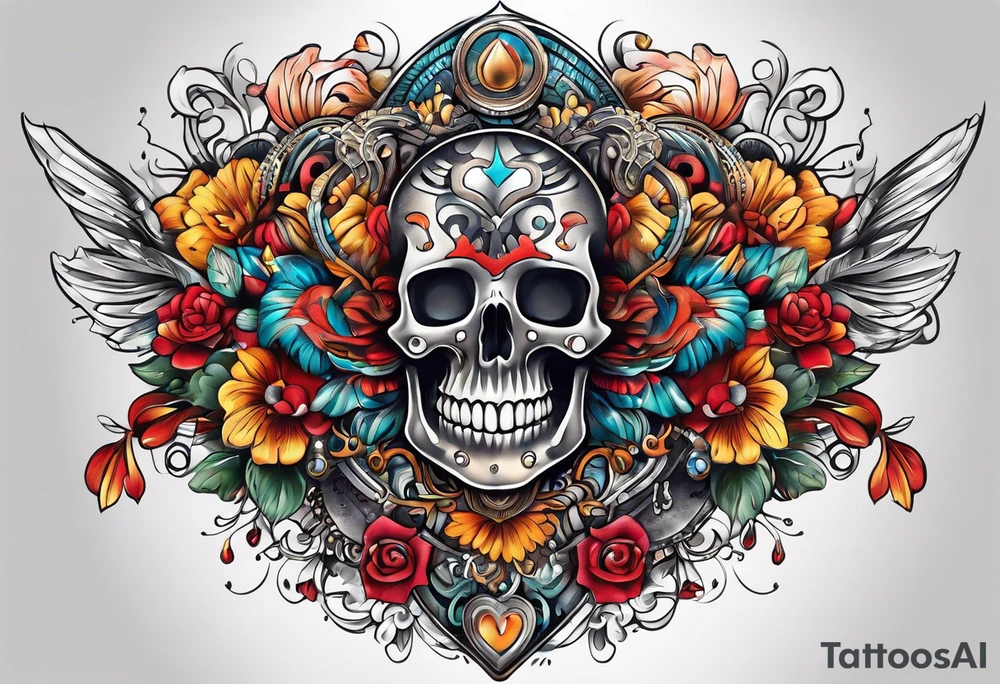 Love, source, abundance, male tattoo idea