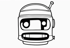 Futurama Bender Head tattoo idea