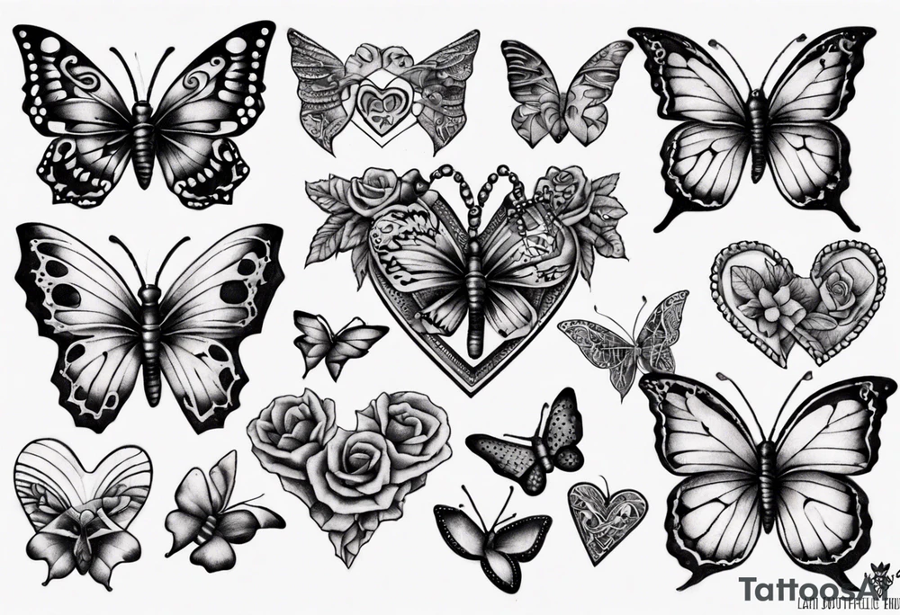 Heart 
butterflies
Layla Jones
4-ever and always tattoo idea