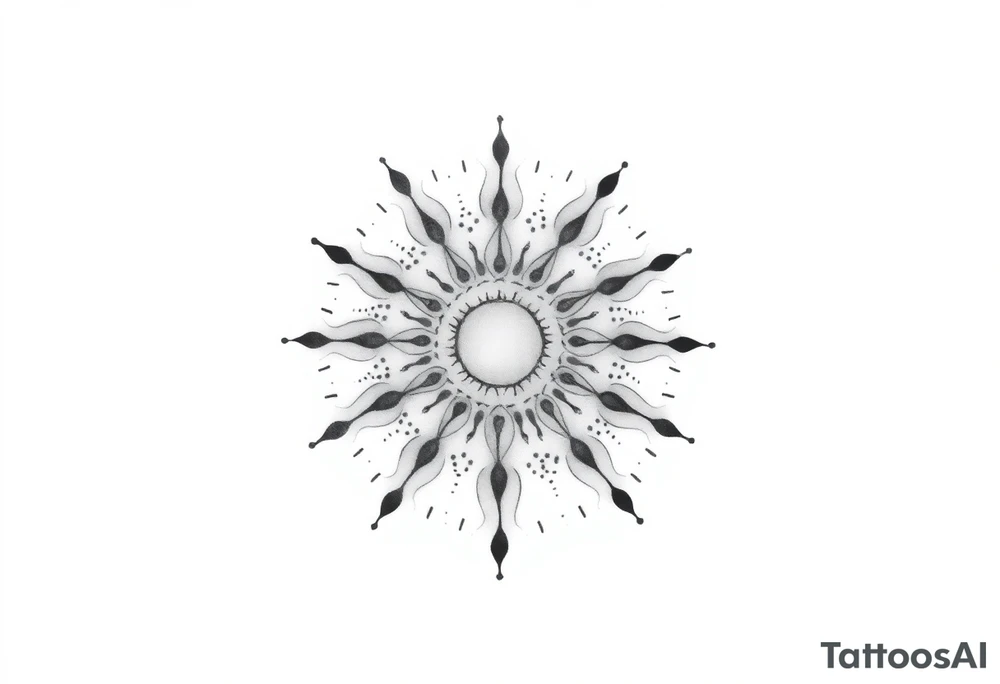 Sun tattoo idea