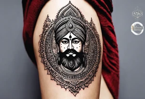 i want a punjab’s map tattoo which is in india i also want swords and punjabi warriors in it tattoo idea