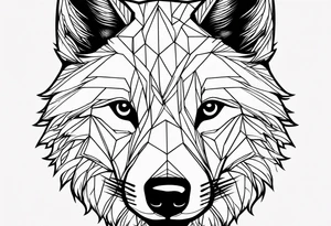baby wolf tattoo idea