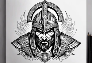 Ares the greek god of war tattoo idea